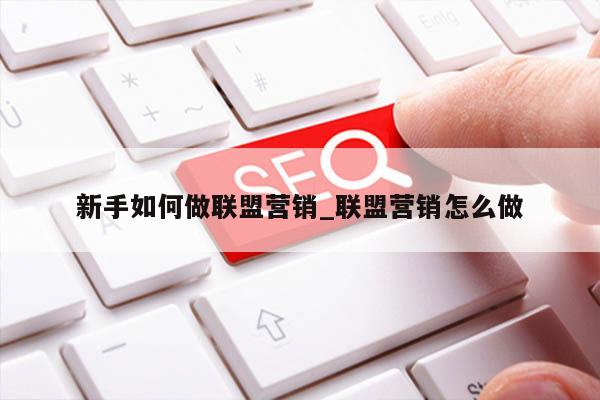 新手如何做联盟营销_联盟营销怎么做