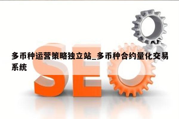 多币种运营策略独立站_多币种合约量化交易系统