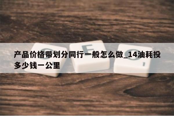 产品价格带划分同行一般怎么做_14油耗投多少钱一公里