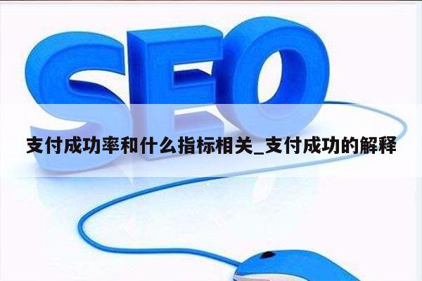 支付成功率和什么指标相关_支付成功的解释