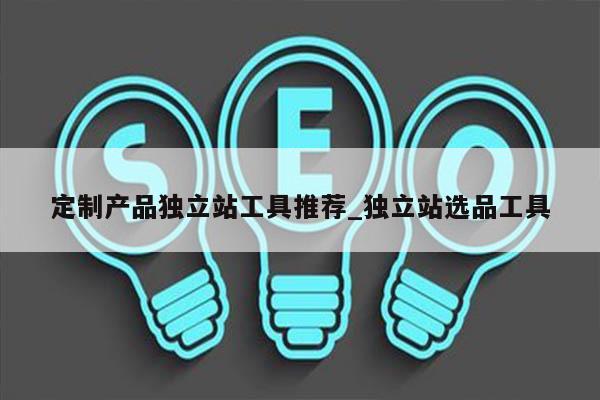定制产品独立站工具推荐_独立站选品工具