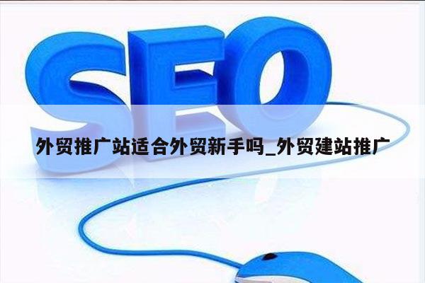 外贸推广站适合外贸新手吗_外贸建站推广