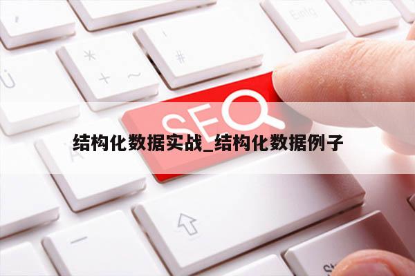 结构化数据实战_结构化数据例子