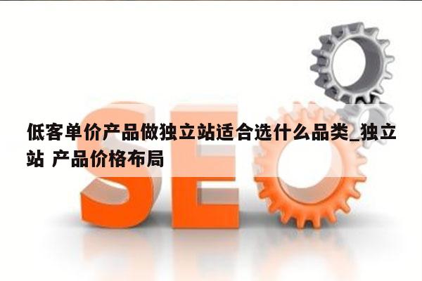 低客单价产品做独立站适合选什么品类_独立站 产品价格布局