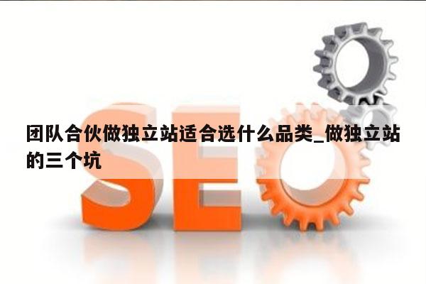 团队合伙做独立站适合选什么品类_做独立站的三个坑