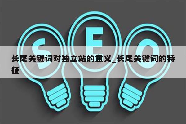 长尾关键词对独立站的意义_长尾关键词的特征