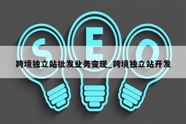 跨境独立站批发业务变现_跨境独立站开发