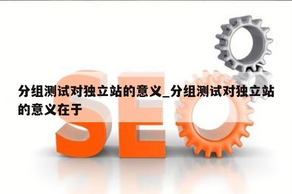 分组测试对独立站的意义_分组测试对独立站的意义在于