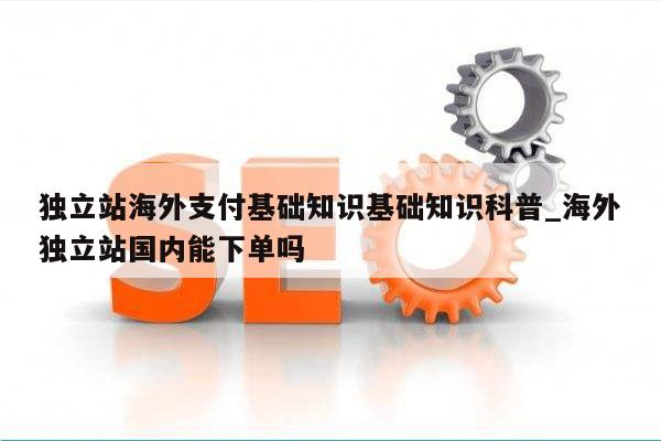 独立站海外支付基础知识基础知识科普_海外独立站国内能下单吗