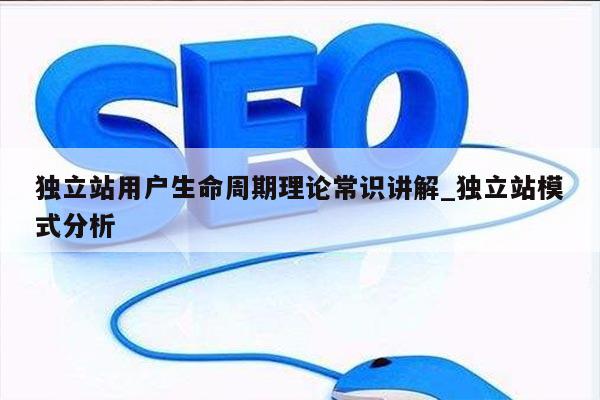 独立站用户生命周期理论常识讲解_独立站模式分析