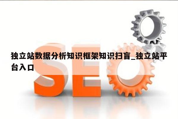 独立站数据分析知识框架知识扫盲_独立站平台入口