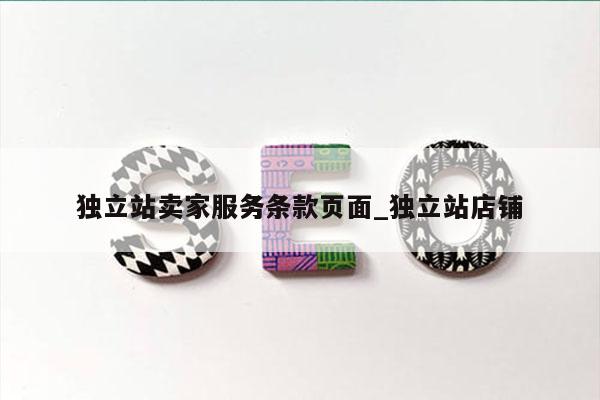 独立站卖家服务条款页面_独立站店铺