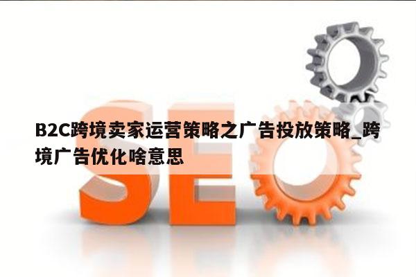 B2C跨境卖家运营策略之广告投放策略_跨境广告优化啥意思