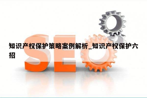 知识产权保护策略案例解析_知识产权保护六招
