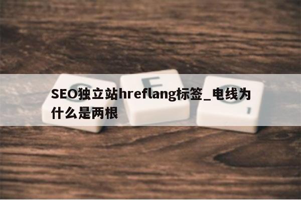 SEO独立站hreflang标签_电线为什么是两根