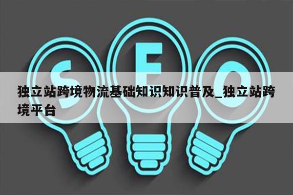 独立站跨境物流基础知识知识普及_独立站跨境平台