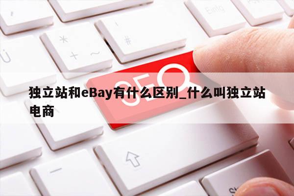 独立站和eBay有什么区别_什么叫独立站电商