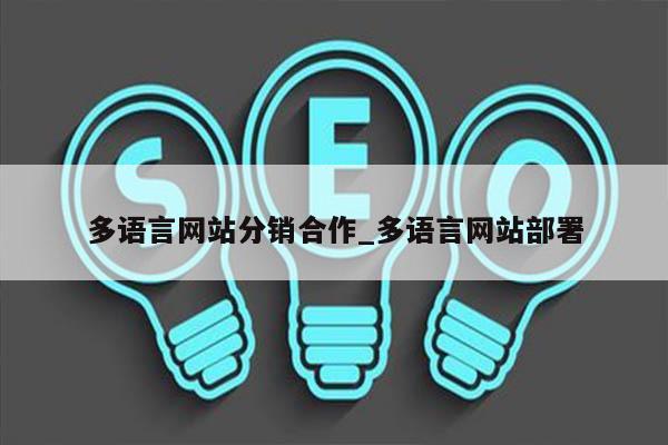 多语言网站分销合作_多语言网站部署