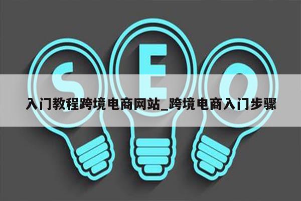 入门教程跨境电商网站_跨境电商入门步骤