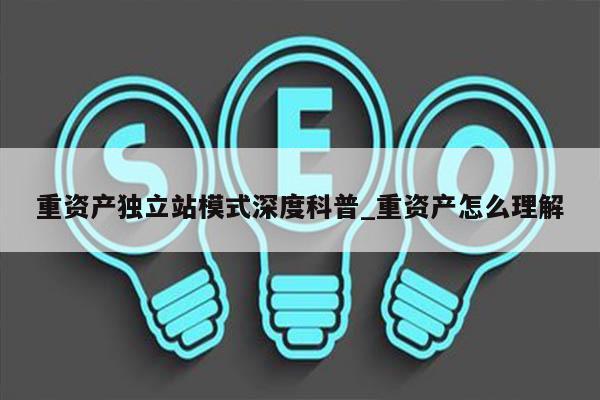 重资产独立站模式深度科普_重资产怎么理解