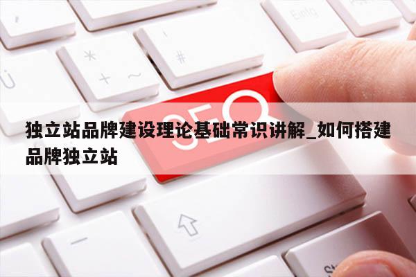 独立站品牌建设理论基础常识讲解_如何搭建品牌独立站