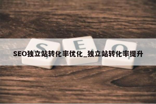 SEO独立站转化率优化_独立站转化率提升