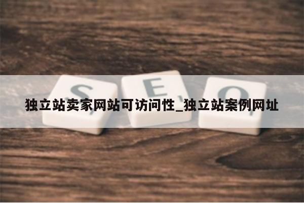 独立站卖家网站可访问性_独立站案例网址