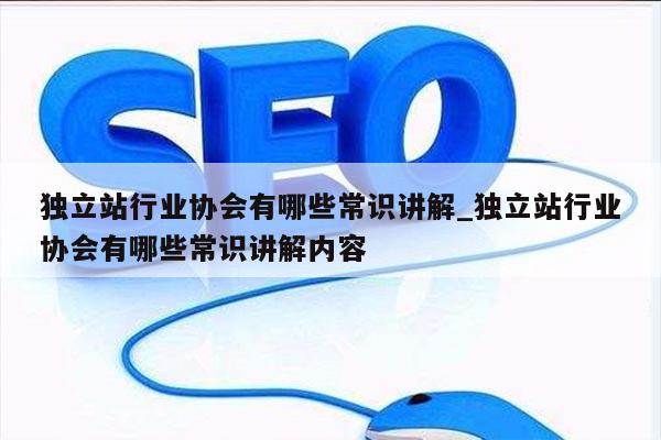 独立站行业协会有哪些常识讲解_独立站行业协会有哪些常识讲解内容