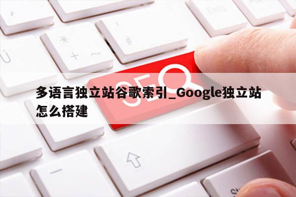 多语言独立站谷歌索引_Google独立站怎么搭建