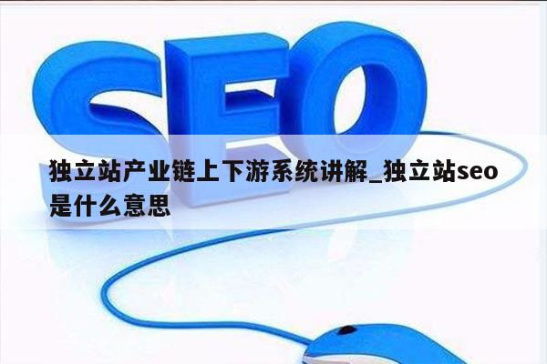 独立站产业链上下游系统讲解_独立站seo是什么意思