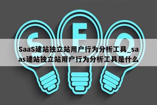 SaaS建站独立站用户行为分析工具_saas建站独立站用户行为分析工具是什么