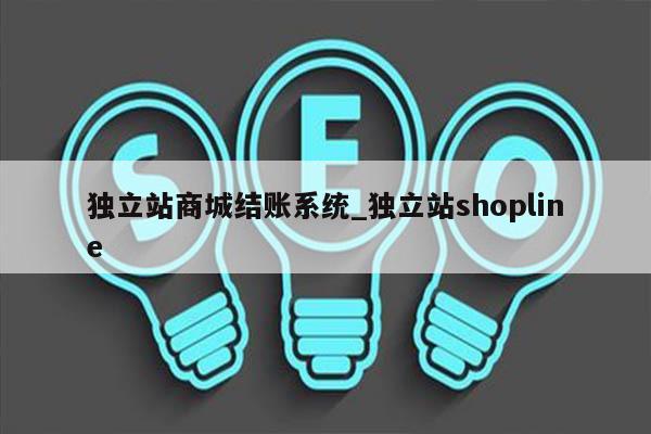 独立站商城结账系统_独立站shopline