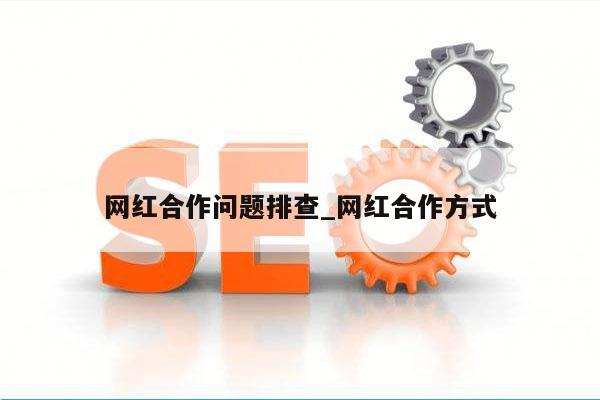 网红合作问题排查_网红合作方式
