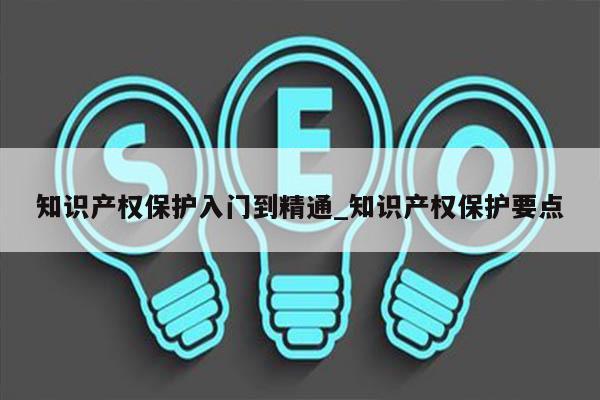 知识产权保护入门到精通_知识产权保护要点