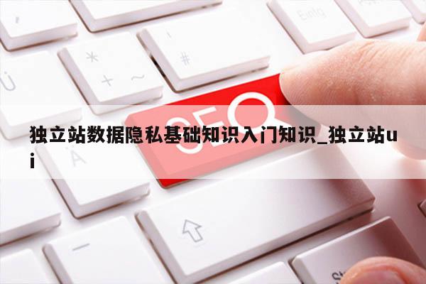 独立站数据隐私基础知识入门知识_独立站ui