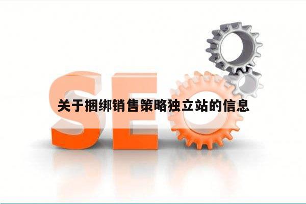 关于捆绑销售策略独立站的信息