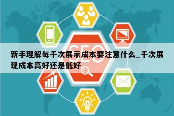 新手理解每千次展示成本要注意什么_千次展现成本高好还是低好