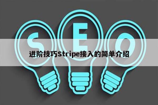 进阶技巧Stripe接入的简单介绍