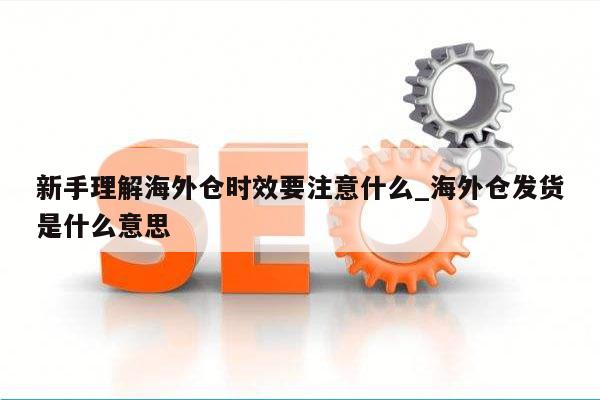 新手理解海外仓时效要注意什么_海外仓发货是什么意思