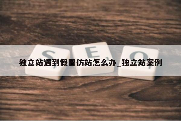 独立站遇到假冒仿站怎么办_独立站案例