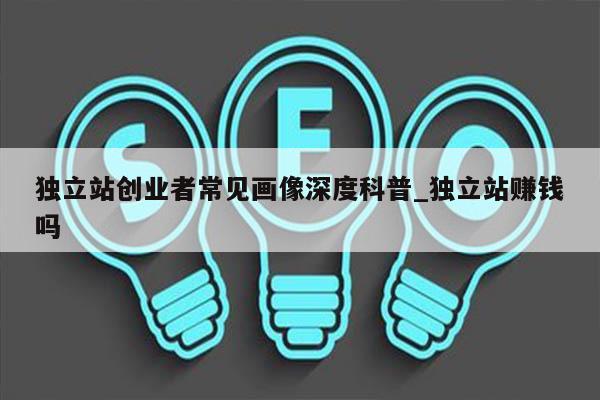 独立站创业者常见画像深度科普_独立站赚钱吗