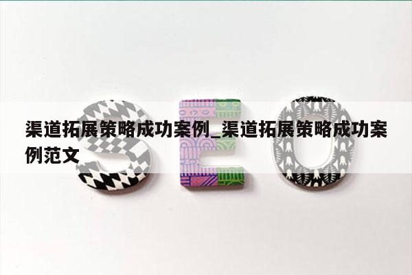 渠道拓展策略成功案例_渠道拓展策略成功案例范文