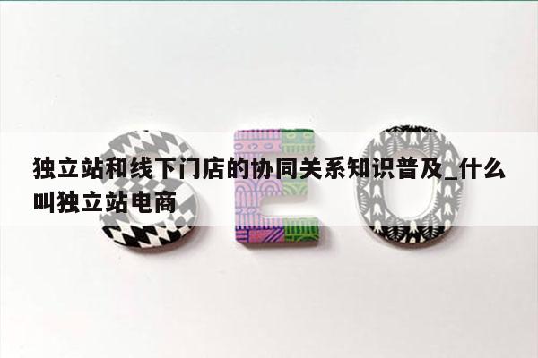 独立站和线下门店的协同关系知识普及_什么叫独立站电商