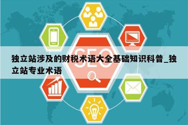 独立站涉及的财税术语大全基础知识科普_独立站专业术语