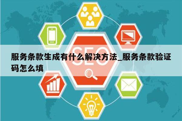 服务条款生成有什么解决方法_服务条款验证码怎么填