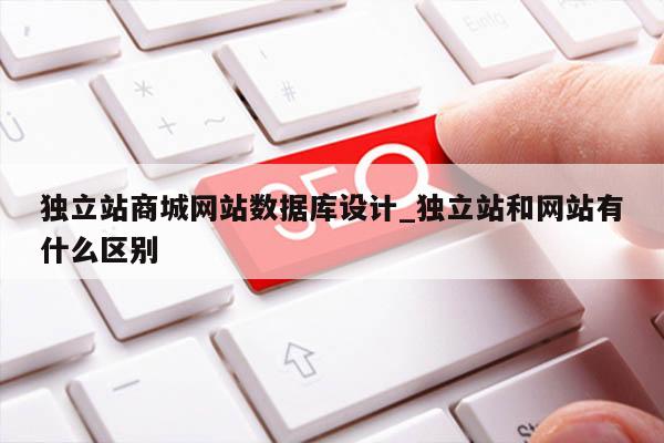独立站商城网站数据库设计_独立站和网站有什么区别