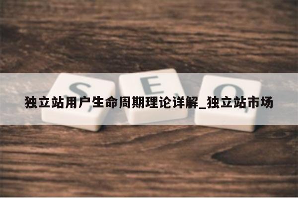 独立站用户生命周期理论详解_独立站市场