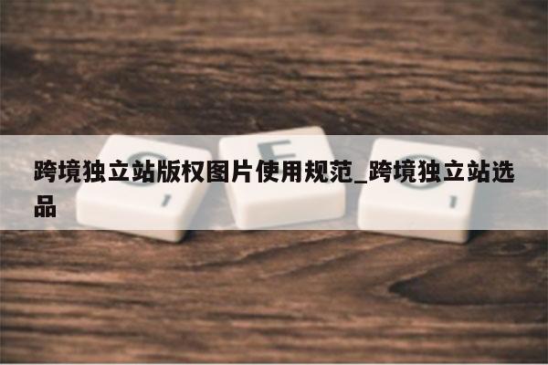跨境独立站版权图片使用规范_跨境独立站选品