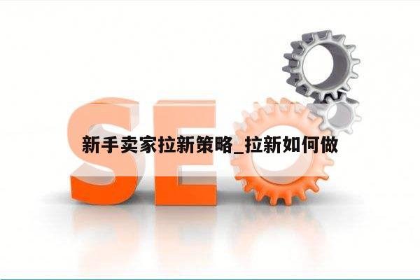 新手卖家拉新策略_拉新如何做