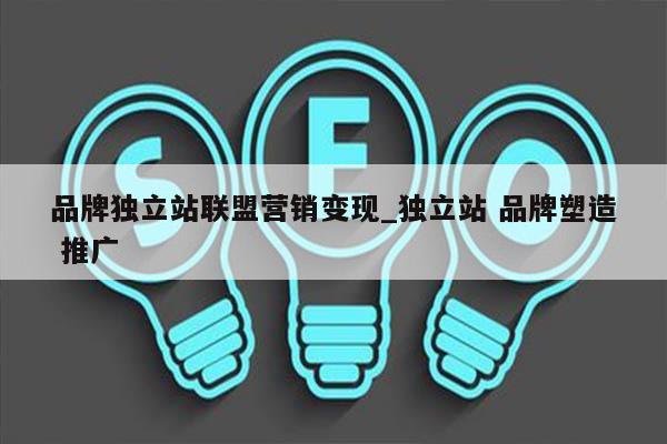 品牌独立站联盟营销变现_独立站 品牌塑造 推广